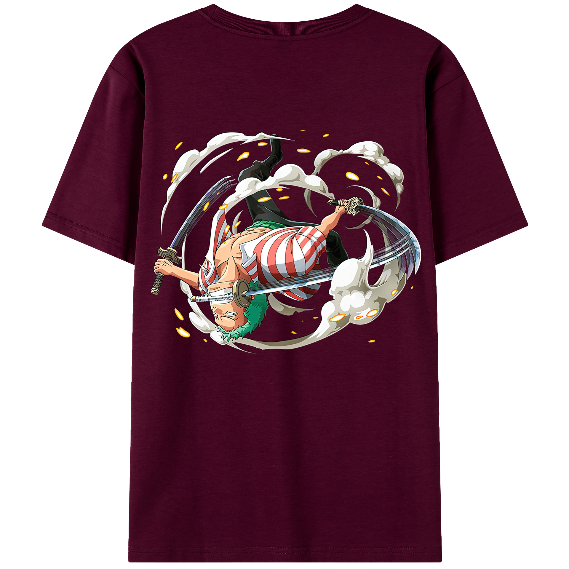 ワンピース ロロノア・ゾロ ONE PIECE Roronoa Zoro レディース半袖Tシャツ(バックプリント)